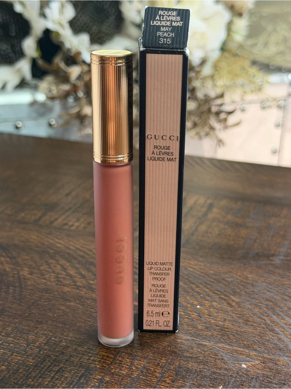 Gucci Liquid Matte Lipstick in Peachy Nude